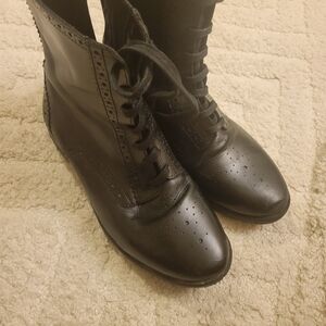 Zara Black Women's Lace-Up Boots